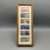 Estrutura de Encaixe, Porta-Retrato de 10 Bilhões de Yuan, Madeira Maciça Nogueira Sul-Americana, Decoração de Moeda, Conjunto de Seis Molduras de 10 Bilhões