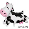 Nuevo Estilo Ranchero Globo de Vaca Alienígena Tema de Granja Diseño de Fiesta de Cumpleaños Globo de Película de Aluminio con Patrón de Vaca