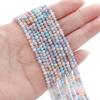 Cuentas Planas de Vidrio de 3 mm Cortado Color Plateado Multicolor Mixto Accesorios para Pulsera Collar Hecho a Mano DIY