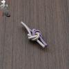 Joyería hecha a mano con nudo Gankun, hebilla de cuerda, collar con nudo de mandala de girasol, accesorios de cordón, accesorios colgantes con borlas