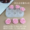 Molde de Silicone Fondant Rosa DIY Chocolate Sabonete Artesanal Silicone Vela Vela de Aromaterapia