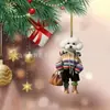 Pendente Criativo para Mochila de Cachorro de Novo Produto Transfronteiriço Ornamento Acrílico para Pendurar no Carro Chaveiro Decoração de Cachorro Teddy Fofo