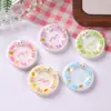 Platos de Gato Coloridos de Dibujos Animados, Accesorios DIY para Zuecos, Pinzas para el Cabello, Materiales de Accesorios de Resina de Pegamento de Crema Hechos a Mano