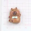 Nuevos Accesorios de Resina de Oso Capibara DIY Pegamento de Crema Funda de Teléfono Móvil Parche Pequeño Colgante de Llavero Material