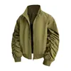 Trajes de Vuelo de Marca Americana de Moda Otoño e Invierno 2025 para Hombres y Mujeres, Chaqueta de Algodón Cálida Holgada a Prueba de Viento e Impermeable con Cuello de Béisbol para Hombres