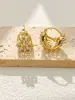 Brincos de Argola com Zircônia e Pérola de Alta Qualidade, Brincos Estilo Luxo Leve, Brincos Versáteis e Modernos para Mulheres