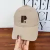 Gorra de Béisbol Bordada con Letra P Estilo Coreano para Mujer, Parte Superior Suave, Gorra Casual Versátil Lavada Que Hace que la Cara Parezca Más Pequeña, Gorra de Pico, Sombrero de Sol para Parejas
