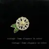 Broche de Diamantes Completo, Lujo Ligero, Flor Vintage, Mariposa y Espiga de Trigo, Broche de Alta Calidad, Broche de Nicho de Gama Alta