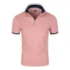 Nueva camisa POLO de verano transfronteriza para hombre 2022, de manga corta, color liso, versátil, elegante, informal y versátil