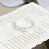 Anillo Abierto Esmalte Noche y Amanecer Gota de Aceite Circonita Apilable Anillo para Mejor Amiga Diseño de Nicho Anillo Personalizado para Mujer