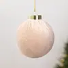 Novos Enfeites de Bola de Natal de Veludo Decorações de Cena de Atmosfera Natalina Enfeites de Bola Envoltos para Árvore de Natal