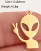 Material de Acero Inoxidable Transfronterizo Personalizado Alien Cubo de Rubik Cohete Dinosaurio Guante de Boxeo Colgante de Dibujos Animados Listo para la Venta