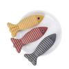 Juguete para gatos auto-alivio menta pescado lino morder no se pudre resistente al desgaste simulación pez gatito molienda de dientes palo para provocar gato generación de pelo de gato