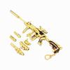 Paz Hecho a Mano Dragón Plateado de Cinco Garras Dragón Dorado/de Cinco Garras Modelo de Arma de Aleación M416 Juguete Mediano Completo 24 cm