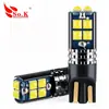 Luz de posição LED para carro, luz de leitura, luz de placa, lâmpada de carro T10 3030 10SMD de alta luminosidade e voltagem ampla