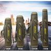 Bolsa para aparejos de pesca, bolsa para cañas de pescar, bolsa para pesca en roca, bolsa de vientre ensanchado, bolsa para cañas de mar de tres capas y cuatro capas, bolsa para cañas de pescar engrosada, venta al por mayor