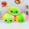 Juguete para Aliviar el Estrés de Panecillo Arcoíris Pintado con Spray Grande, Juguete Squishy Realista con Forma de Vaporera con Rebote Lento, Gadget Creativo para Aliviar el Estrés