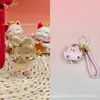 Colgante de oro de perro canela 999 de oro puro, gatito de yeso rosa de la serie Sanrio con cordón, un regalo promocional para tiendas de oro