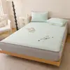 2026 Nuevo Modelo Esterilla Refrigerante Sábana Hielo Seda Esterilla Frijol Frío con Encaje Etileno Suave Esterilla Refrigerante Sábana de Cama - Rosa