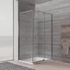 Mampara de Puerta de Vidrio para Baño en Forma de L para Hogar, Pantalla de Ducha con Forma de Diamante, Forma Recta, Hecho a Medida desde la Fábrica Origen