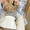 Nuevo Estilo Primavera y Verano Vestido a Cuadros con Lazo para Perros y Gatos para Mascotas Teddy, Pomerania y Caniche