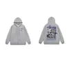 Sudadera con cremallera estilo europeo y americano transfronteriza con estampado de letras, número 8 negro, sudadera con cremallera casual unisex Stu