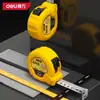 Cinta métrica de acero Deli, Ultra-resistente, Medidor de 3.5m, Engrosada y endurecida, Anticaídas, Cinta métrica de grado industrial, Alta precisión