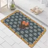 Tapete de Chão Absorvente para Banheiro Amazon Transfronteiriço de Terra de Diatomáceas Secagem Rápida Antiderrapante para Entrada e Corredor do Banheiro