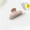 Estilo Coreano Elegante Presilha de Garra Grande de Bolinhas Presilha de Cabelo Simples Retrô Presilha de Tubarão para Coque Presilha de Cabelo para Nuca Acessórios de Cabelo para Mulheres