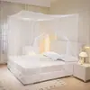 Mosquiteiro Quadrado Criptografado à Moda Antiga Dormitório Estudantil Canteiro de Obras Anti-Mosquito Mosquiteiro Quadrado de Topo Rural Mosquiteiro para Cama Grande de 1,8m