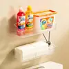 Prateleira de Armazenamento para Banheiro Prateleira para Banheiro Sem Furos Lavatório Banheiro Vaso Sanitário Vaso Sanitário Montado na Parede Prateleira de Armazenamento de Parede