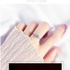 Par de anillos de boda de imitación de diamantes artificiales, accesorios de boda, anillo de boda, anillo de novia con apertura ajustable