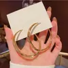 2025 Nuevo Pendiente de Moda de Alto Nivel con Sentido de Nicho Pendiente de Aguja de Plata Simple Lujo Ligero Pendientes de Círculo Grande Pendientes para Mujer