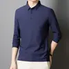 Camisa Polo de Verano para Hombre Tendencia Camisa Polo de Color Sólido para Hombre