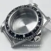 Caja de reloj vintage de cristal de zafiro plano de 39.5 MM, impermeable, compatible con: NH35 NH36 NH34