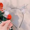 Decoraciones navideñas 2024 traje festivo adulto niños regalo de Navidad sombrero diadema transfronterizo fábrica venta al por mayor