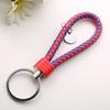 Chaveiro de Corda de Couro Trançado Chaveiro de Carro Chaveiro Pingente de Bolsa Acessórios Fabricante Atacado