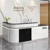 Mostrador de caja recepción barra mostrador de pago mesa tienda esquina curva pequeña salón de belleza tienda de conveniencia mesa de tienda