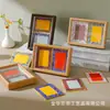 Mini Marco de Fotos Brocado de Canción Caligrafía Nuevo Estilo Chino, Papel en Blanco para Escribir a Mano, Marco de Fotos Pequeño de Escritorio de Papel Xuan, Regalo Cultural y Creativo