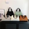 Bolso de pana de color sólido de moda para mujer 2023 Nuevo de principios de otoño Bolso pequeño casual Bolso de pana portátil de moda