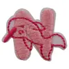 Adesivos de Tecido com Letras de Desenho Animado Roupas Infantis Sapatos e Chapéus Adesivos Bordados de Animais 26 Meias Inglesas Adesivos Decorativos Bordados