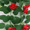 Flor de Rosa Artificial en Forma de Enredadera Decoración de Pared para Sala de Estar Planta de Pared Colgante Enredadera de Flores Artificiales Enredadera de Plástico Planta Araña