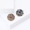 Broche de diente de león de aleación de moda coreana con diamantes de colores, temperamento dulce y elegante para damas, ramillete para vestido, alfiler de joyería