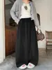 Bufanda Estilo Americano Pantalones de Pierna Ancha para Mujer Otoño/Invierno 2026 Nuevo Estilo Fajas Cintura Alta Adelgazantes Holgados Rectos Pantalones Casuales