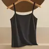Camisola Versátil de Seda de Gelo para Primavera e Verão para Mulheres, Adequada para Usar por Dentro ou por Fora, Anti-Exposição, Tamanho Plus, Camiseta Básica Sexy sem Costas