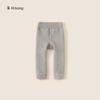Calça Quente de Inverno Bangxuan Calças Infantis Novas Calças Infantis Cor Lisa Forradas com Fleece Meia-Calça para Bebê Menina Leggings para Meninas