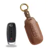 Funda de Llave Retro Adecuada para el Nuevo Nissan Sylphy Teana Land Qashqai Qashqai Bolsa de Llave de Cuero Hebilla
