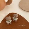 Pendientes de otoño e invierno, lindos animalitos, oso, conejo, cereza, pendientes de plata de ley, pendientes sencillos japoneses y coreanos, dulce belleza al por mayor