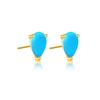 Pendientes Andywen de Plata de Ley S925 3*5mm Forma de Pera 20 Colores Pendientes Zirconia Arcoíris Champaña Morado Ins