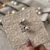 Pendientes de Perla y Circonita Personalizados de Lujo Ligero de Gama Alta Diseño Único Pendientes Versátiles Pendientes de Nicho Únicos Pendientes